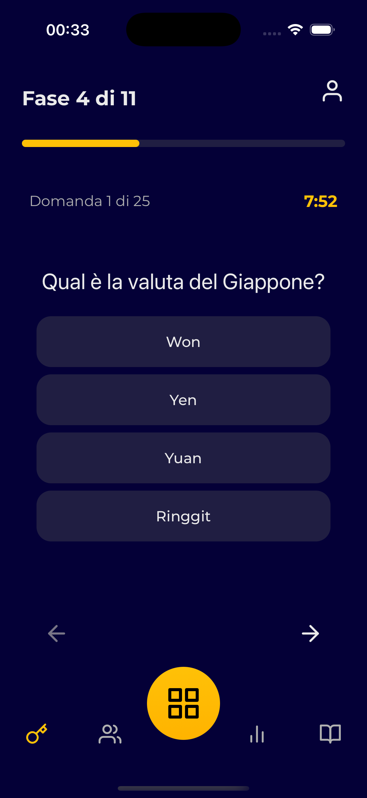 Screenshot dell'app ADT Cup